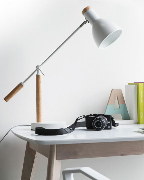 Stolná lampa Pecinci (biela)