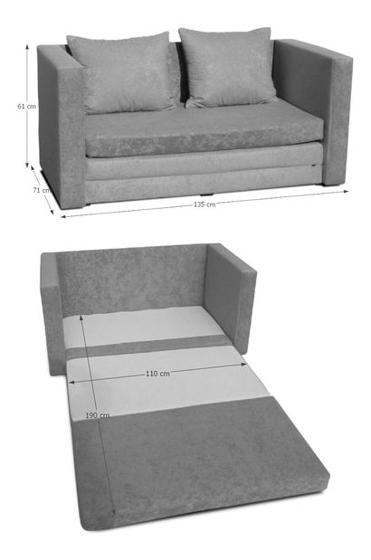 Kétszemélyes kanapé Kielina New (barna + zöld)