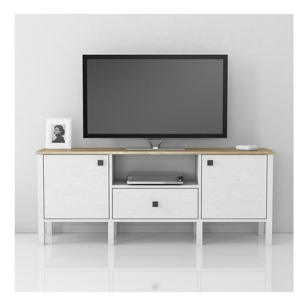 Masă TV/Dulap Franc 24 (lemn alb)