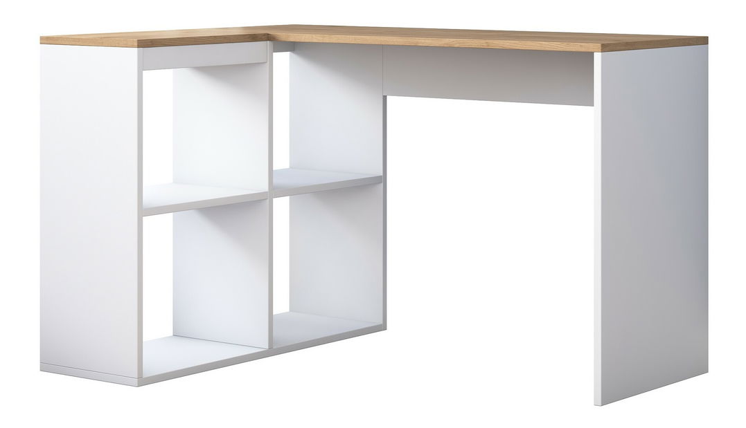 Masă PC Haiti 113 (Stejar + Alb)