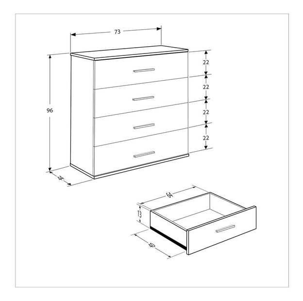 Komoda Sufaretta 1 (dub sonoma)