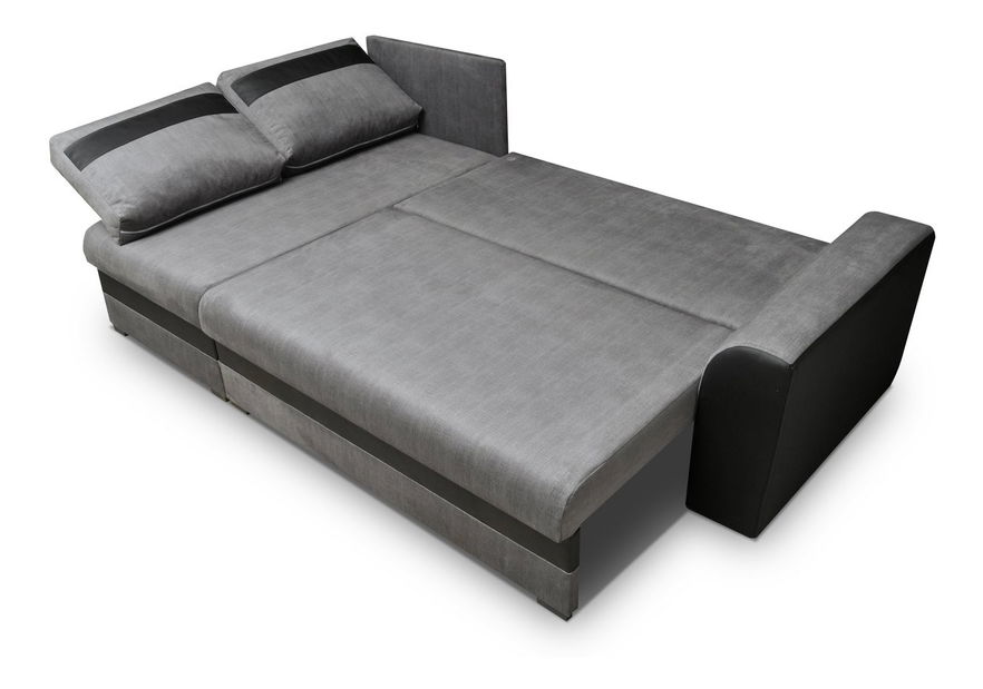 Rohová sedačka Madlyn (hnedá + tmavohnedá) (L)