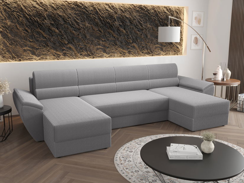 Rohová sedacia súprava U Radiant U2 (sivá)