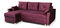 Háromszemélyes kanapé Mikel II (málna) (L)
