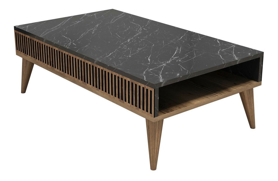 Konferenčný stolík Michelle (Orech + Čierna)