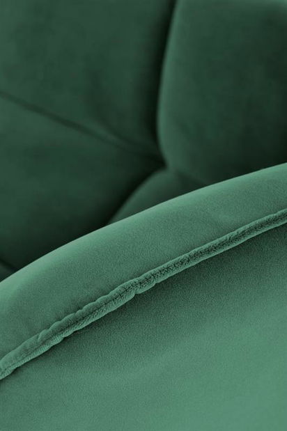 Fotel Betali (sötétzöld + fekete)