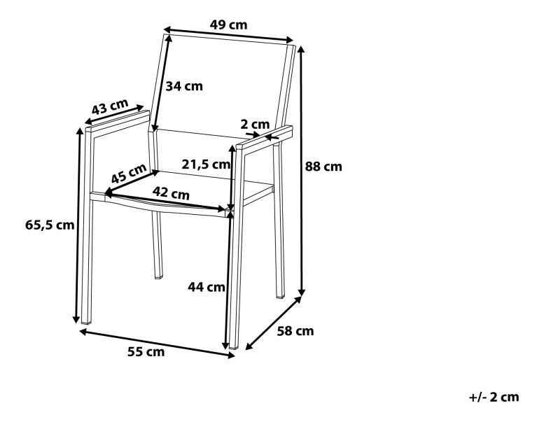 Set de masă pentru grădină Grosso (grafit) (scaune din ratan) (pentru 8 persoane) (piatră)
