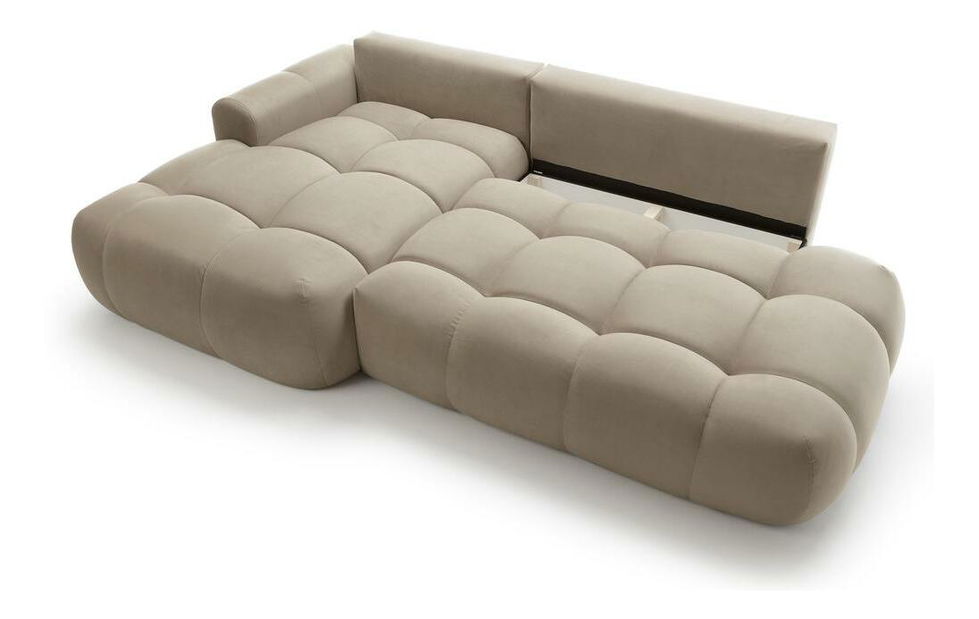 Sarokkanapé Ombre (B) (bézs + fekete) 