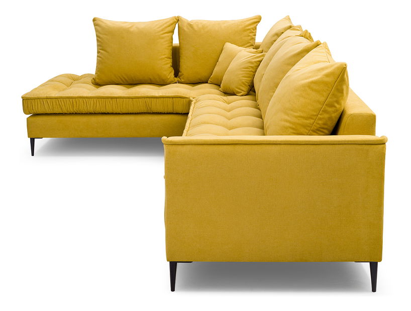 Rohová sedačka Lunara (žltá) (L)