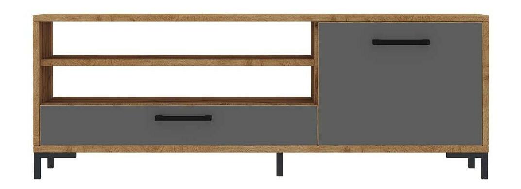 TV ormarić/stolić Cascade (hrast lancaster + siva)