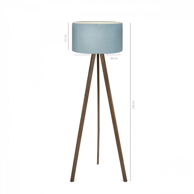 Stojanová lampa Amorekko 5 (modrá + hnedá)