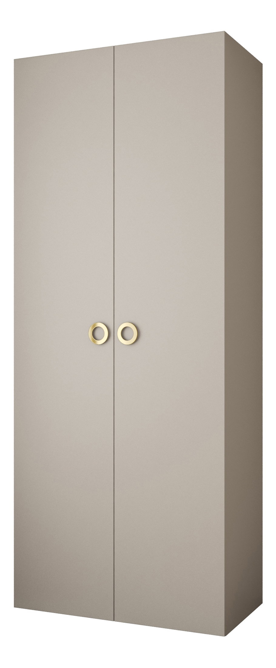 Dulap de haine 100 cm Carmela 40-1 (Cașmir + Auriu)