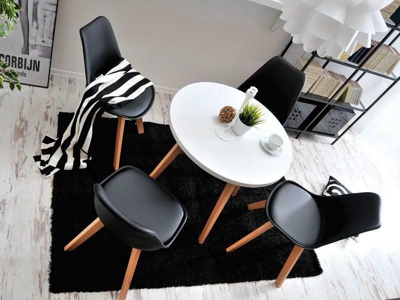 Stolica Large Wood (crna + bukva)