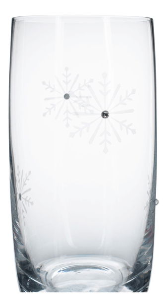 Set de 4 pahare pentru băuturi cu cristale 460ml Snouflek 