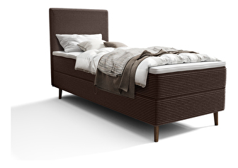 Egyszemélyes ágy 80 cm Napoli Comfort (barna) (ágyráccsal és tárolóhely nélkül)