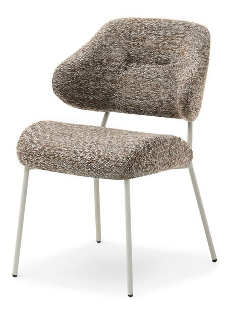 Stolička Estrida K (tmavobéžová + sivá)