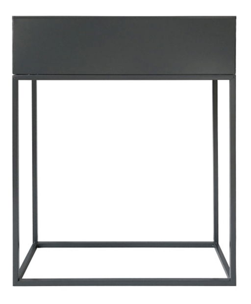 Metalna posuda za cvijeće Indrazia PC tip 3 (tamno siva)