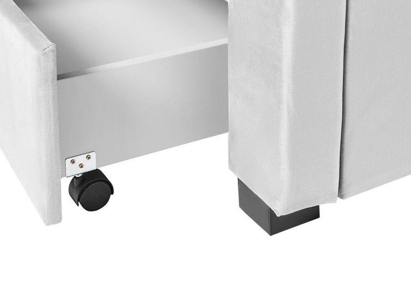 Manželská posteľ 160 cm Levi (sivá)