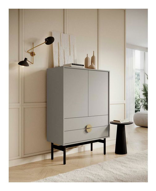 Comodă Stellia S4 (gri bej)