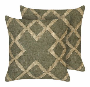 Set ukrasnih jastuka (2 kom.) 45 x 45 cm Gopa (zelena) *rasprodaja