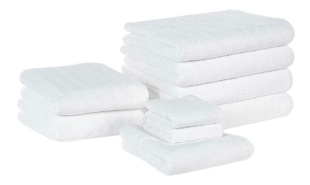 Sada 9 ks uterákov Mitia (biela)