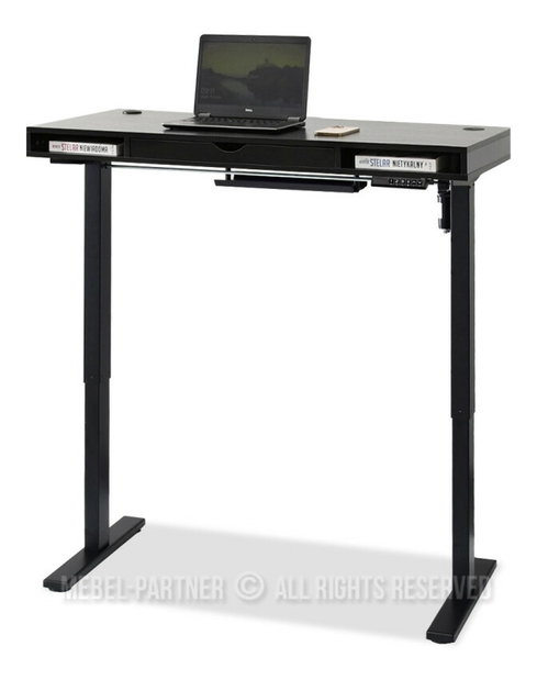PC asztal Osto 120 (fekete fa + fekete)