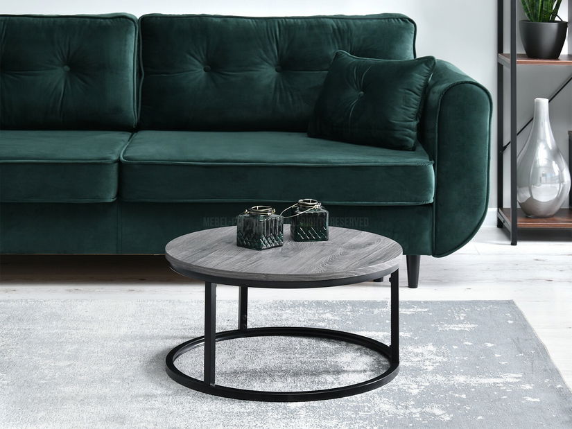 Dohányzóasztal Kolja Stolik S (szürke tölgy + fekete) *kiárusítás