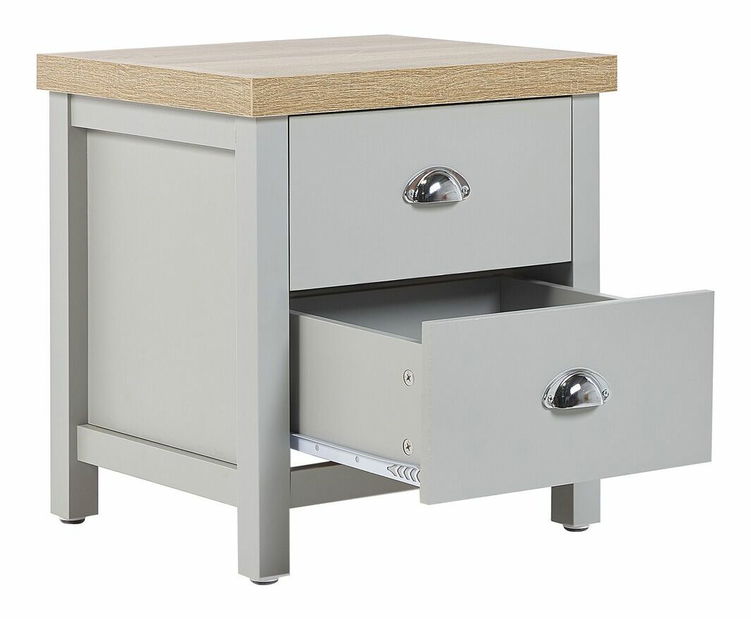 Nočný stolík Cillian (sivá)