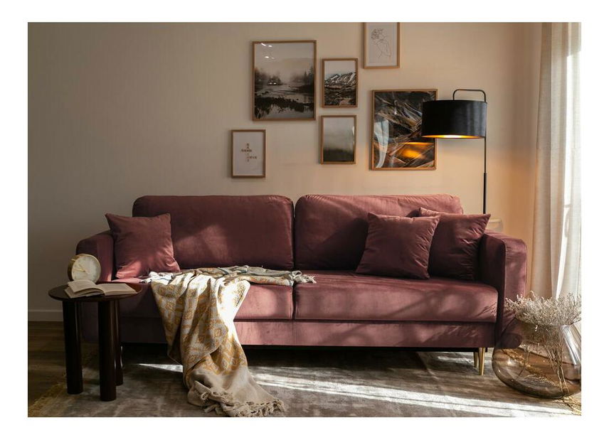 Canapea trei locuri Vallera (roz)