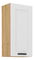 Horná skrinka Lesana 2 (biela + dub artisan) 45 G-90 1F 