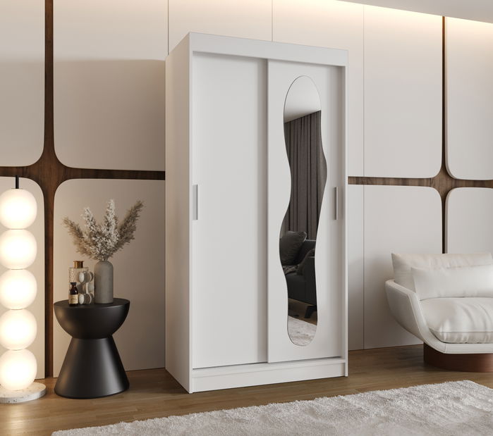 Ruhásszekrény 100 cm Ulta (fehér) 