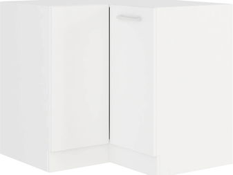 Dulap inferior de bucătărie, de colț Edris 89 x 89 DN 1F BB (alb)