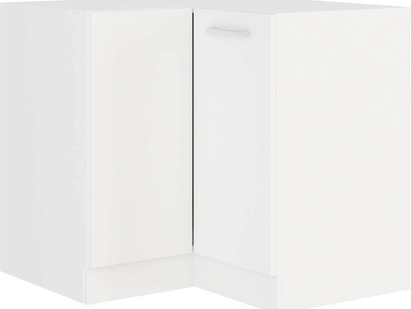 Rohová dolná kuchynská skrinka Edris 89 x 89 DN 1F BB (biela) *výpredaj