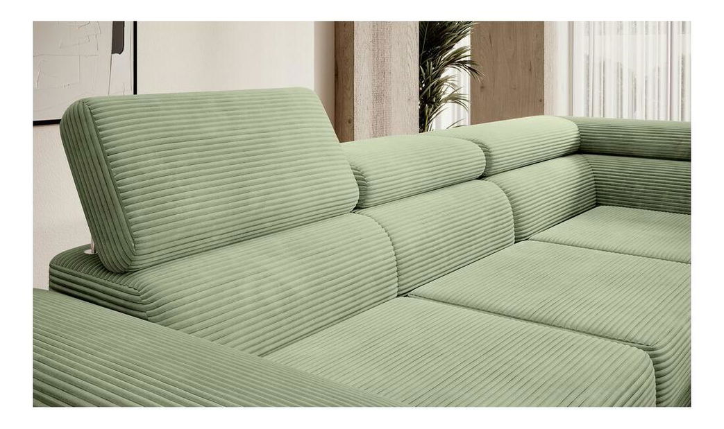 Colțar Stiletto (D) (verde marin + argintiu)