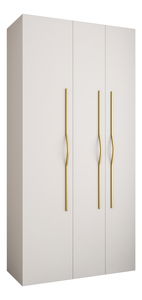 Dulap de haine 120 cm Carmela 40-2 (alb + Auriu)