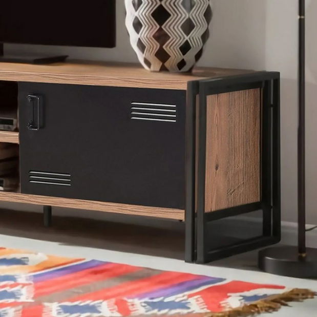 Set mobilier living Cosmopolitan 1 (atlantic pin + negru)