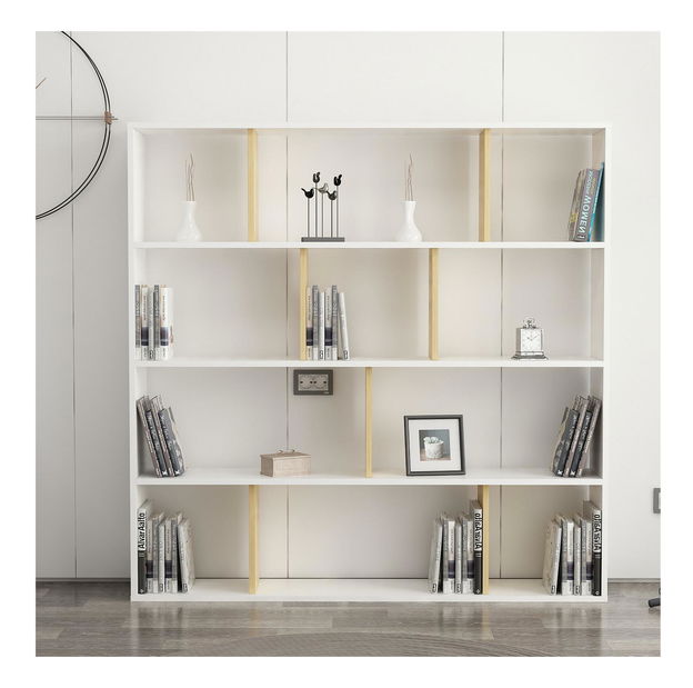 Regál Bilubi (fehér + tölgy) 