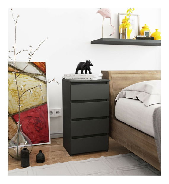 Komód Cipriano II (szürke grafit)