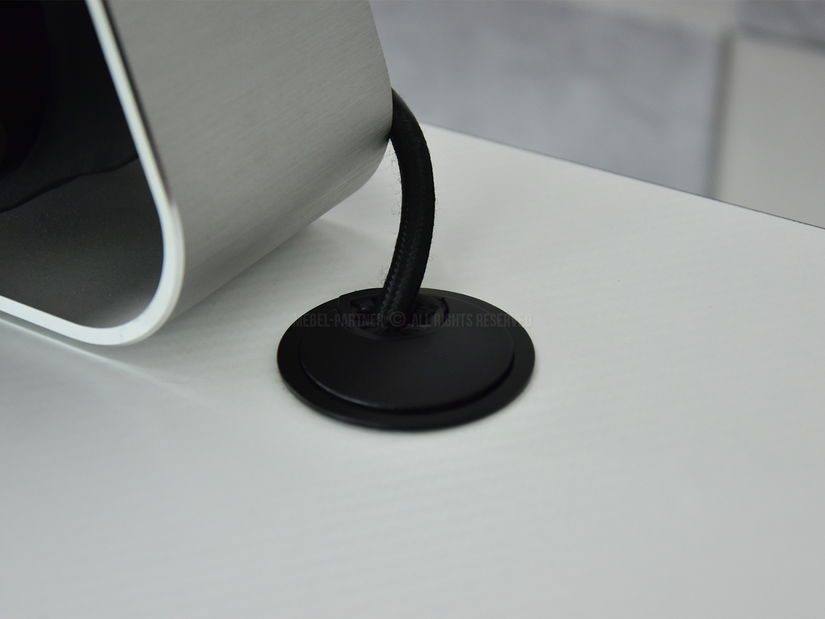 PC stolík Matts 160 (biela + čierna)