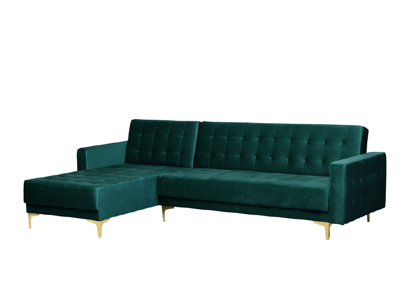 Rohová sedačka Aberlady 4 (smaragdová) (L)