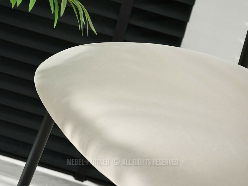 Scaun bar Inezenente (crem + negru)