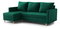 Rohová sedacia súprava Ronaldo (L) (tmavozelená)