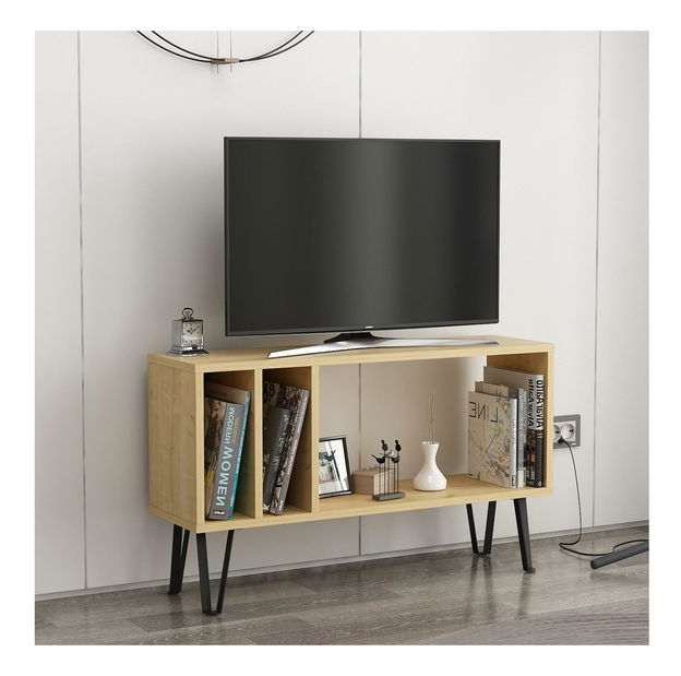 TV stolík Simima 2 (dub + antracit) 