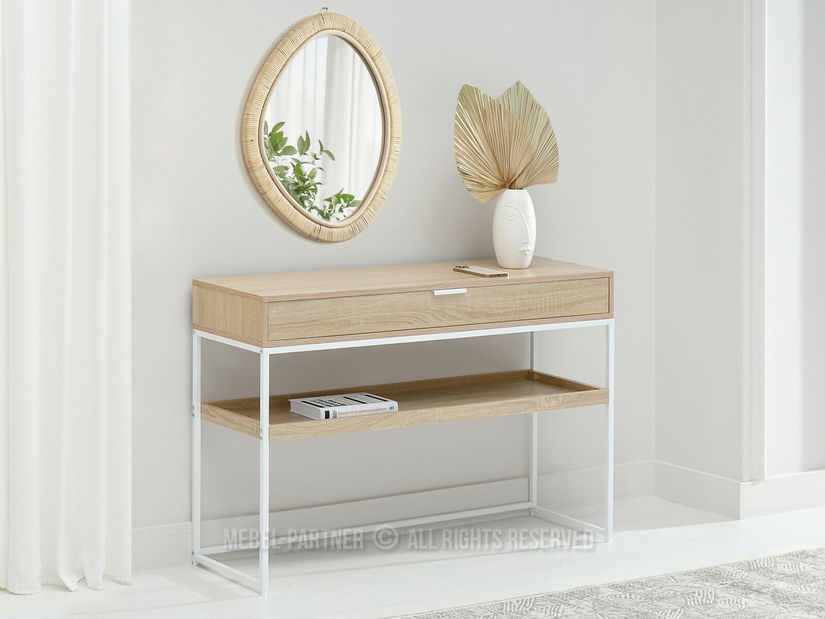 Konzolový stolík Norma Xl (sonoma + biela)