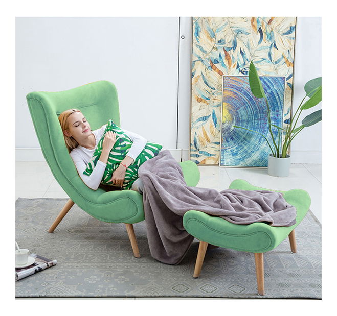 Kreslo Kam (mentolovo zelená)