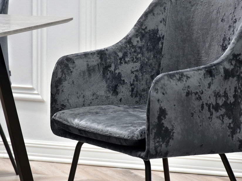 Jedálenská stolička Duplica (grafitová + čierna)