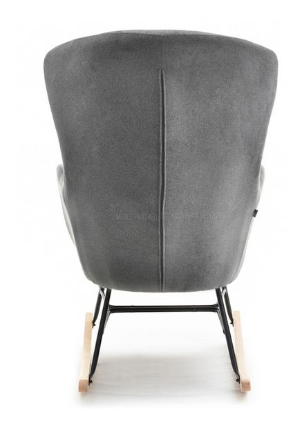 Fotoliu Nesia (gri + fag negru)