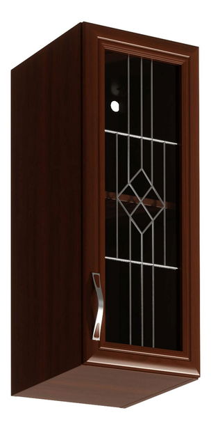 Horná kuchynská skrinka so sklom G30SP Sillina (orech milano)