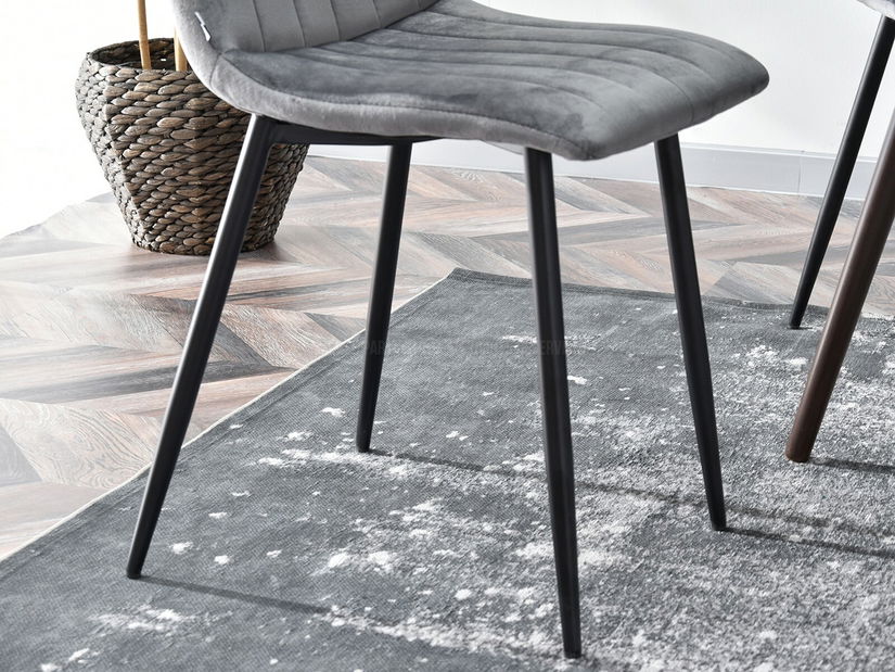 Stolička Mia (sivá + čierna)