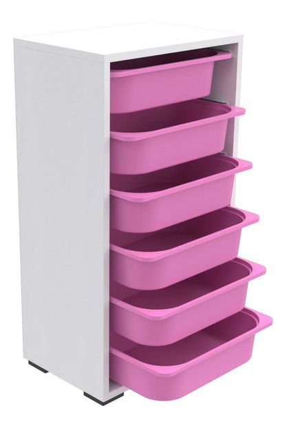 Organizator za igračke Dremonka 3 (bijela + ružičasta)